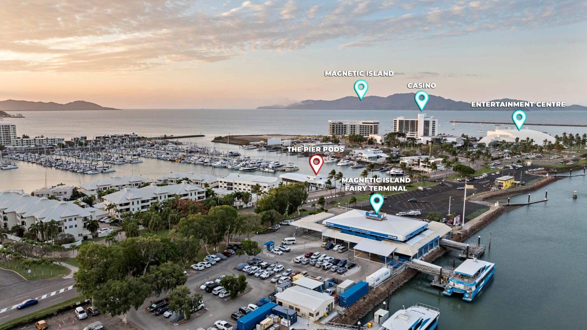 The Pier Pods On The Water- 50M From Townsville Bus Terminal And Ferry Terminal- Passport Id Requried Exterior foto
